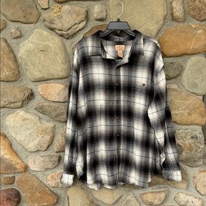 Mens flannel shirt 2X blueMountain